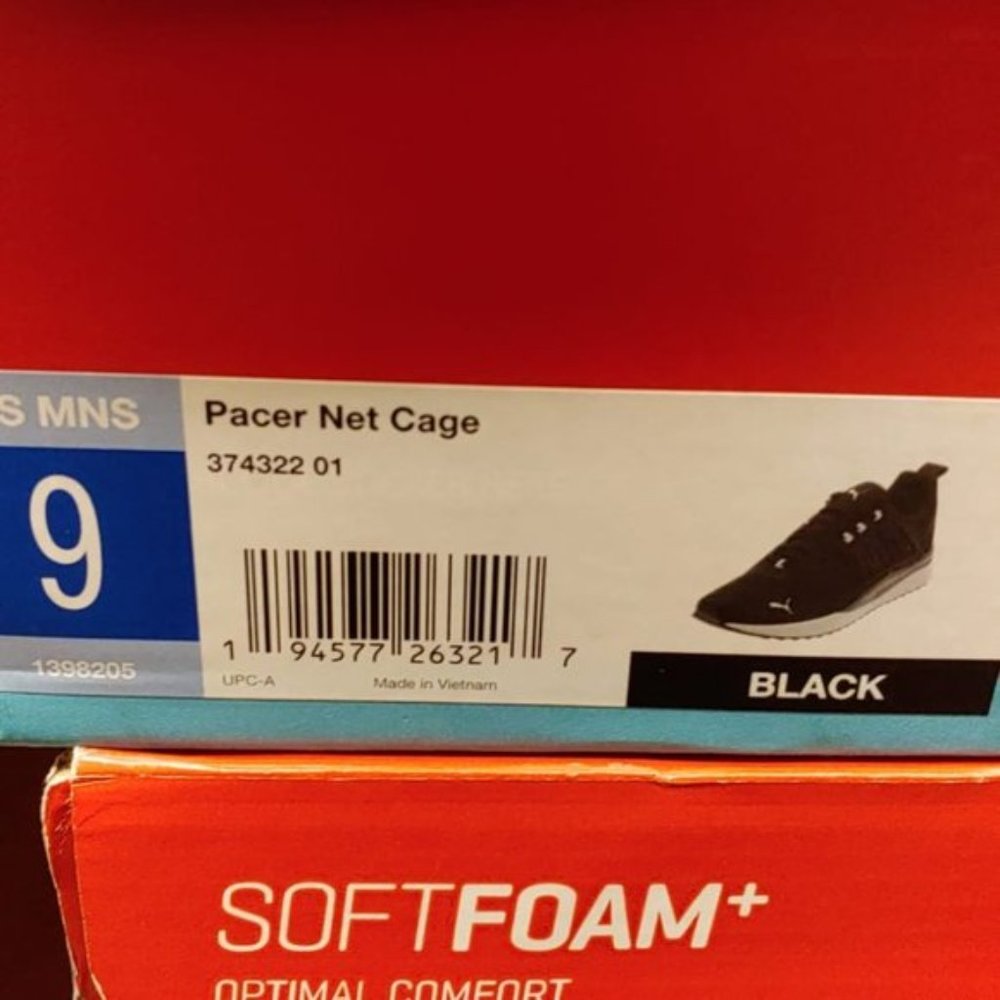 Puma Mens Pacer Net Cage Trainers Sneakers Lifestyle Running Shoes - Picture 7 of 7